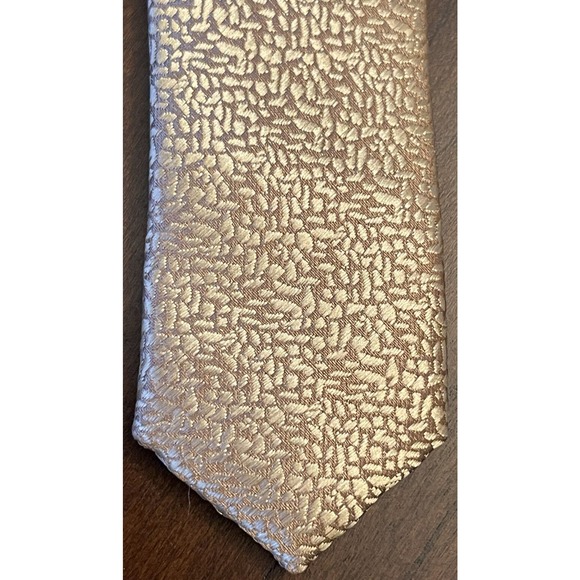 Hi Tie, Gold, Hand Made, 100% Silk, Men’s Neck Tie - Picture 7 of 11